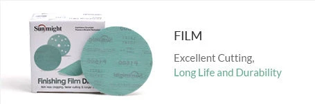 Sunmight 6" Velcro Film Backed Sandpaper No Holes Box/50 4 Sunmight 6" Velcro Film Backed Sandpaper No Holes Box/50 - Image 2