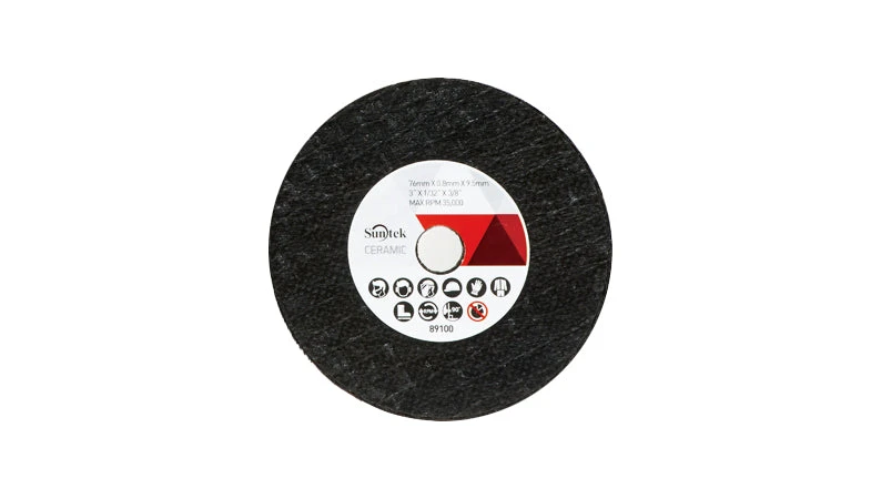 Sunmight Cut-Off Wheel, 3” W, 3/8 In Center Hole, Ceramic Abrasive 5/Pack 4 Sunmight Cut-Off Wheel, 3” W, 3/8 In Center Hole, Ceramic Abrasive 5/Pack - Image 2