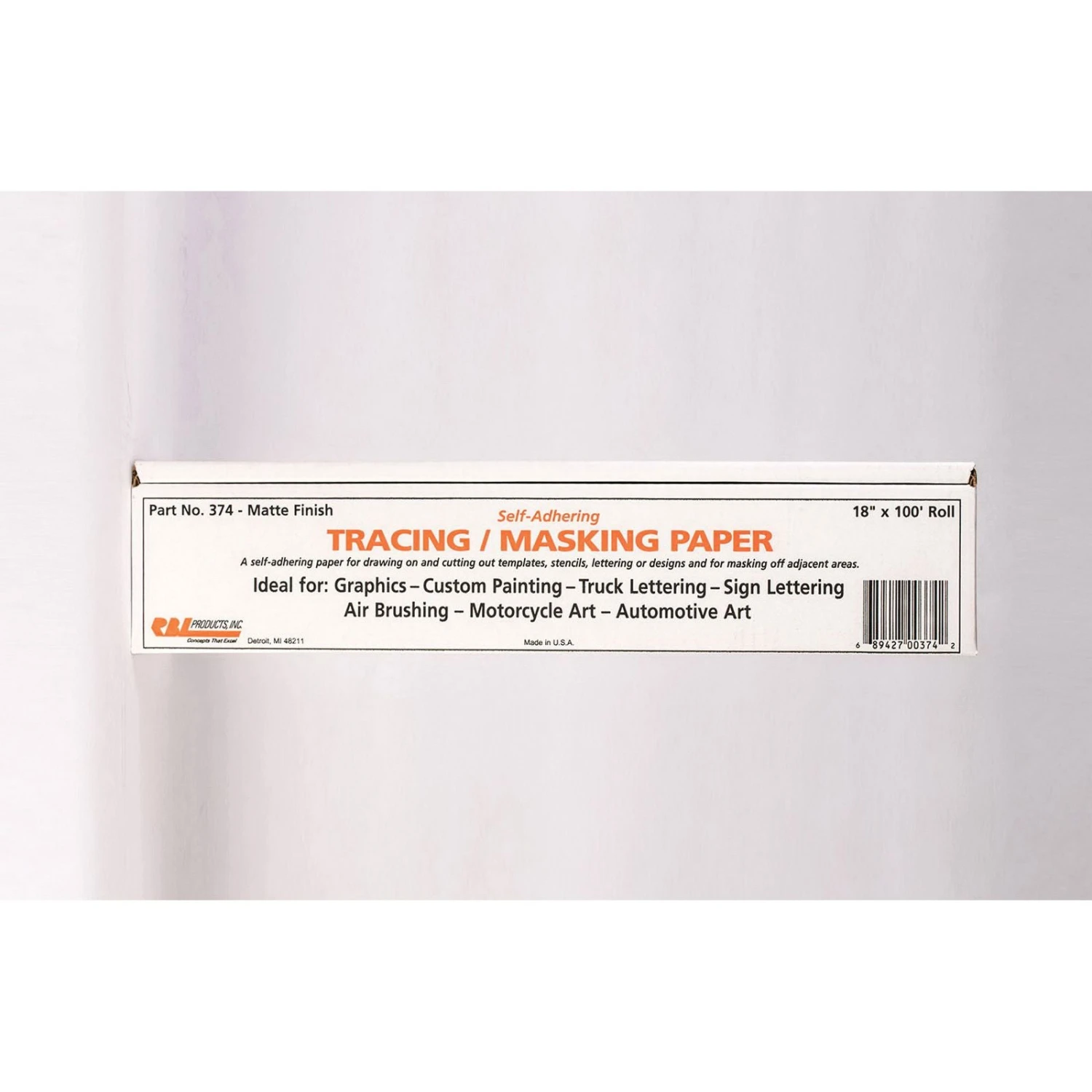 RBL 12" X 24' Tracing/Masking Paper Roll, Matte Finish 4 RBL 12" X 24' Tracing/Masking Paper Roll, Matte Finish - Image 2