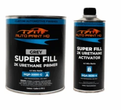 Super Fill 2K Urethane High Build Primer Surfacer Gallon Gray, White, Black, Or Buff