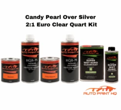 Candy Apple Red Basecoat Quart Complete Kit (Over Charcoal Base) -Automotive Paints Store candy over silver euro quart kit 02569383 454c 4972 92bb 286007a91dbf