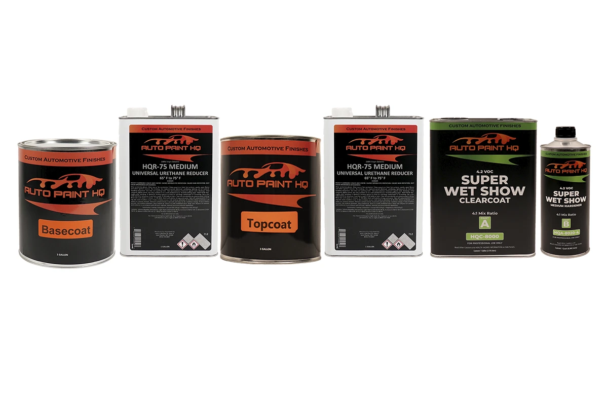 Mother Of Pearl Over Baby Blue Basecoat Gallon Car Auto Paint Kit 4 Mother Of Pearl Over Baby Blue Basecoat Gallon Car Auto Paint Kit - Image 2