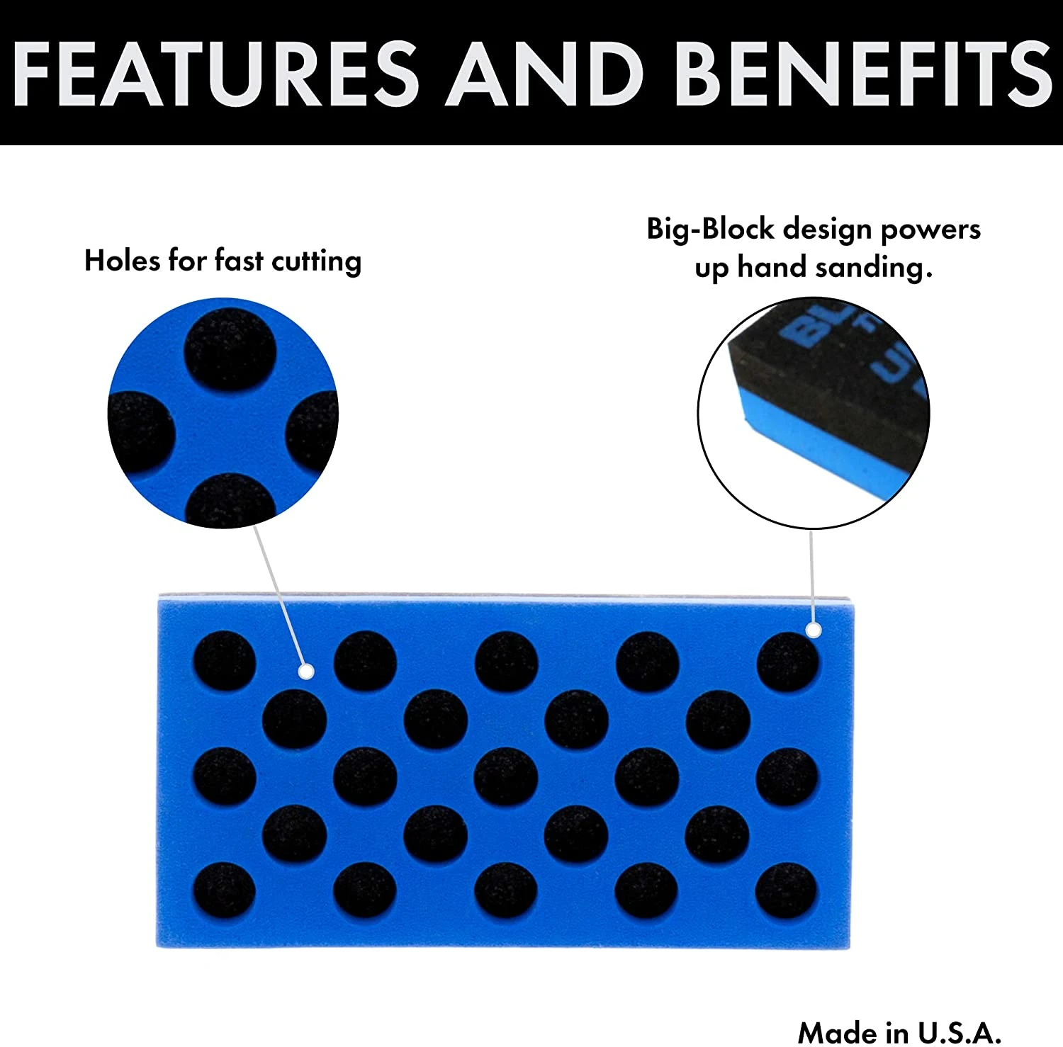 Motor Guard Holey Terror Sanding Block 2-5/8"x5-1/4" 6 Motor Guard Holey Terror Sanding Block 2-5/8"x5-1/4" - Image 4