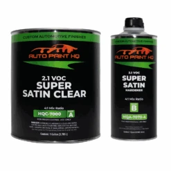 Super Satin Clearcoat Premium Low Gloss Clear Gallon With Quart Activator