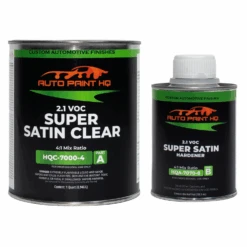 Super Satin Clearcoat Premium Low Gloss Clear Quart With 1/2 Pint Activator