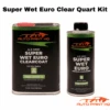 Super Wet Euro Clear Coat Quart + 1 Pint Act 2:1 Clearcoat Kit -Automotive Paints Store super wet euro clear quart