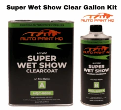 Super Wet Show Clear Coat Gallon + Quart Act 4:1 Mix Ratio Clearcoat Kit