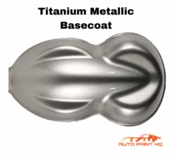Titanium Metallic Basecoat + Reducer Quart (Basecoat Only) Auto Paint Kit